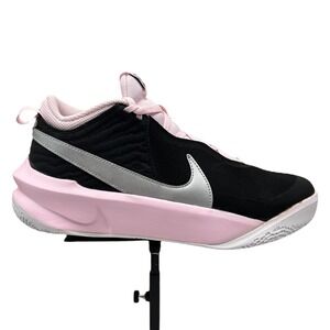 Nike Team Hustle Youth Girls Athletic Sneakers Size 7Y- Women's Size 8.5-9 Black
